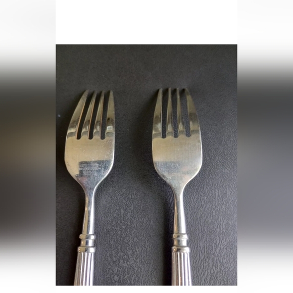 Hampton Silversmiths Avignon 2 Stainless GLOSSY Flatware Forks 7 3/4" Se… - Picture 14 of 15